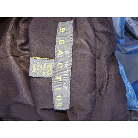 Kenneth Cole Reaction Brown  Down & Feather Filled Puffer Jacket Size M Womens - Picture 4 of 6